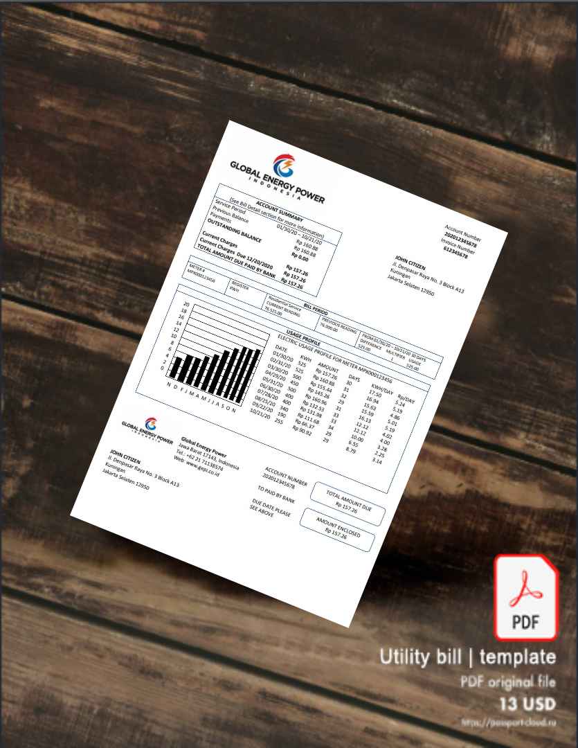 Utility bill | Albanian Power | Albania